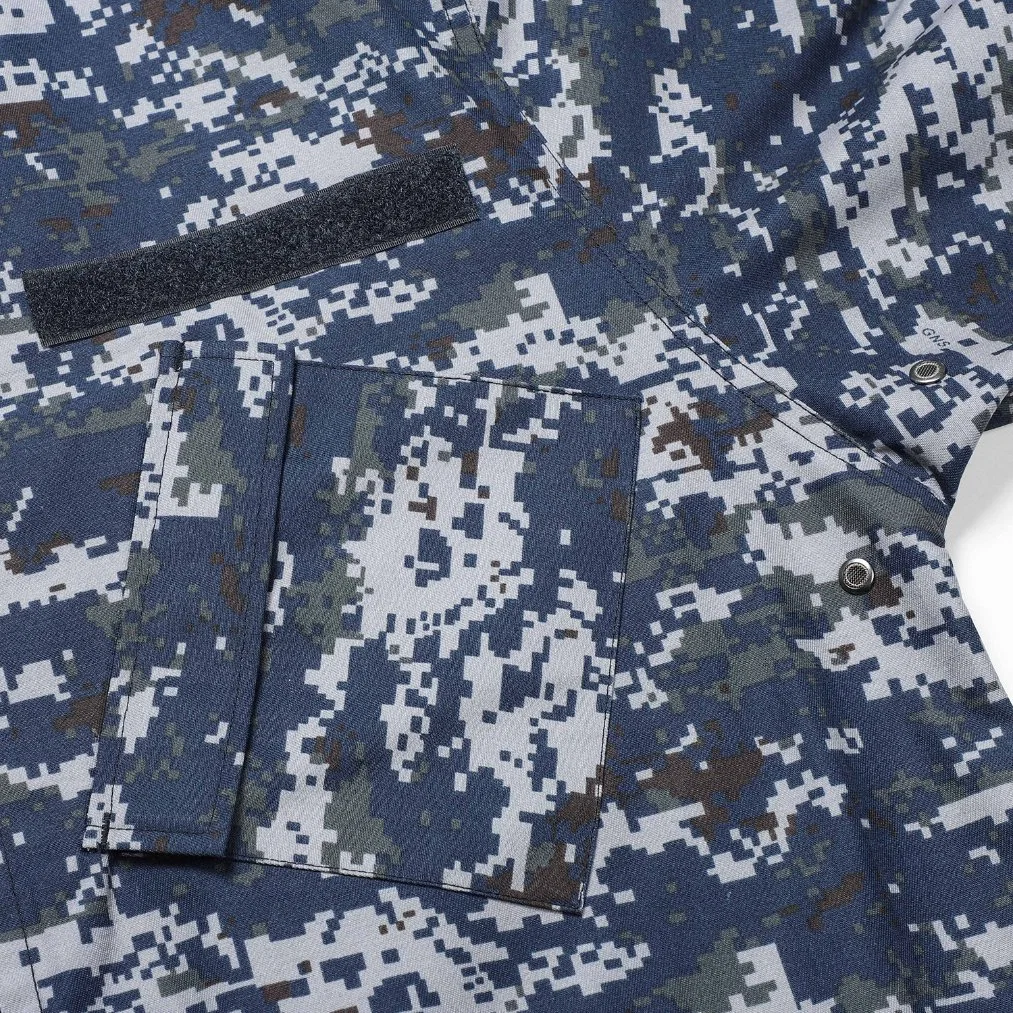 Military Police Style Mens Combat Tactical Digital 65%Polyester 35% Cotton Woodland Camouflage Acu Army Style Uniform