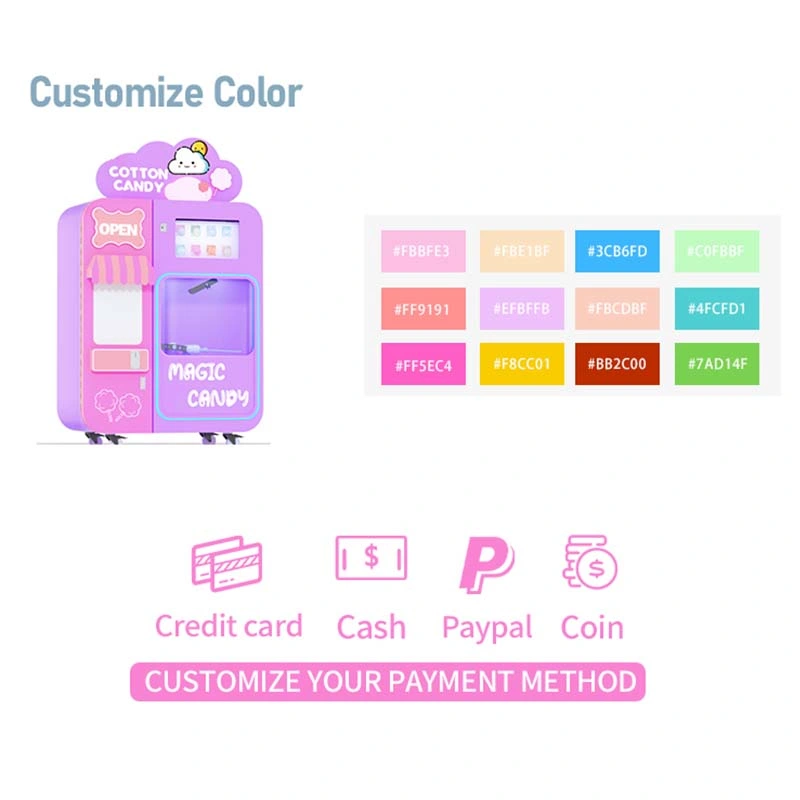 Mg320 Direct Supply Arcade Cotton Candy Machine Vending Gift Candy Game Machine Guangzhou Funvending with Factory Prices Party