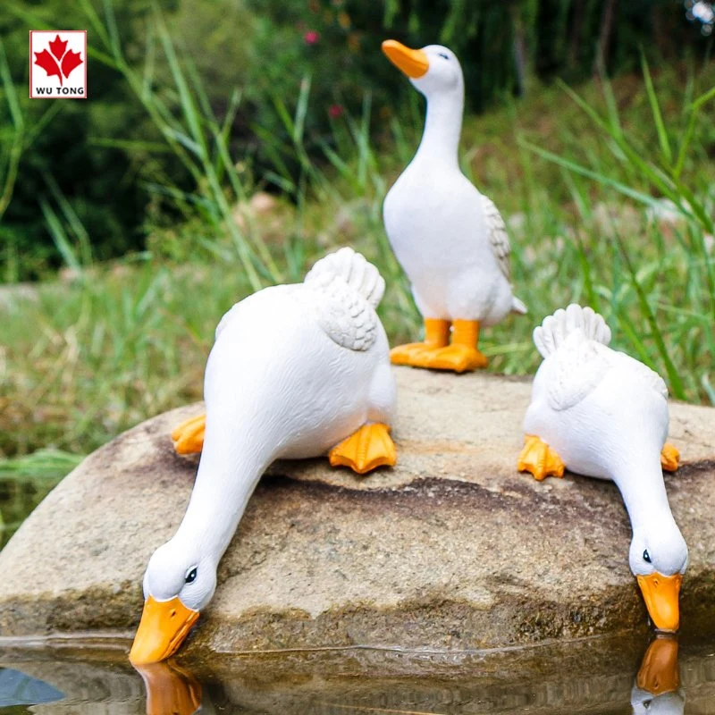 Custom Resin Realistic Duck Statue Garden Animal Figurine