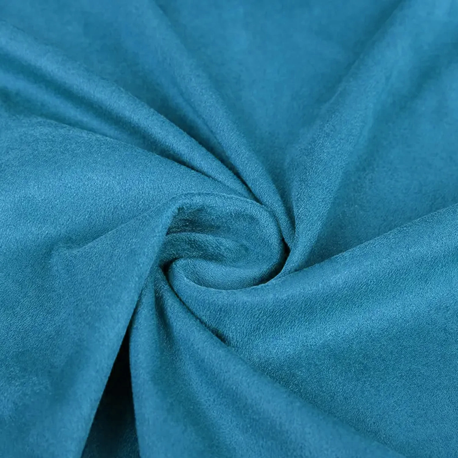 Polyester Spandex Microfiber Brushed Knitted Suede Fabric for Garment