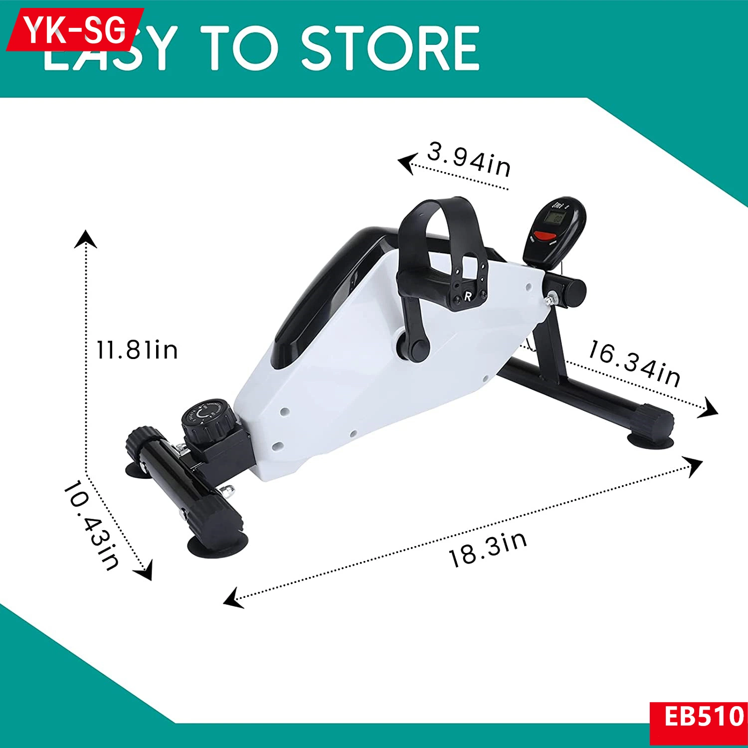 Mini magnética Pedal do ciclo de revisão Exerciser Bike Braço Exerciser Bike exercer a máquina