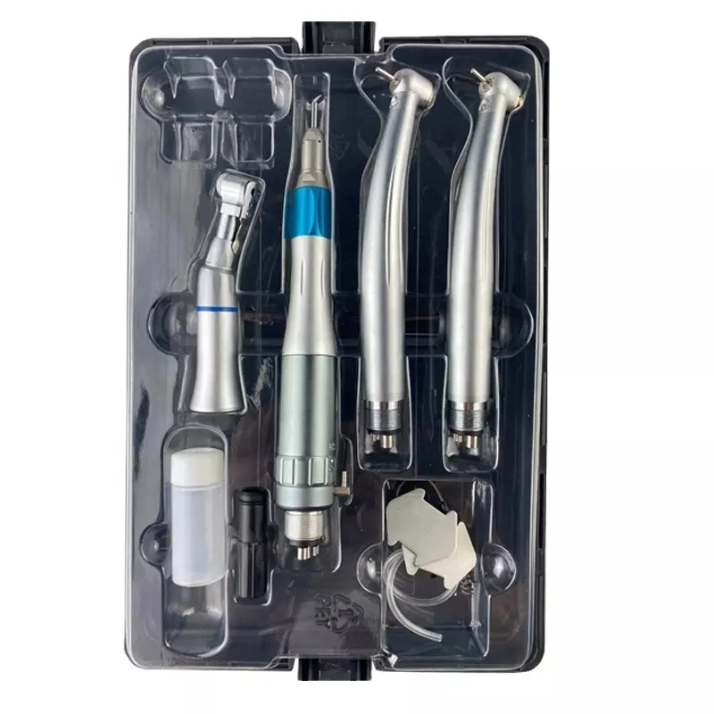 Medical Dental Handpiece Kit Push Button Wrench Type Handpiece Set