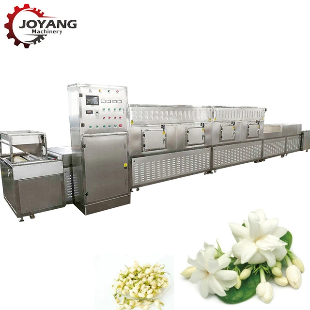 Scented Green Black Tea Herbs Crush Leaves Powder Processing Dryer Microwave Drying Sterilizing Machine