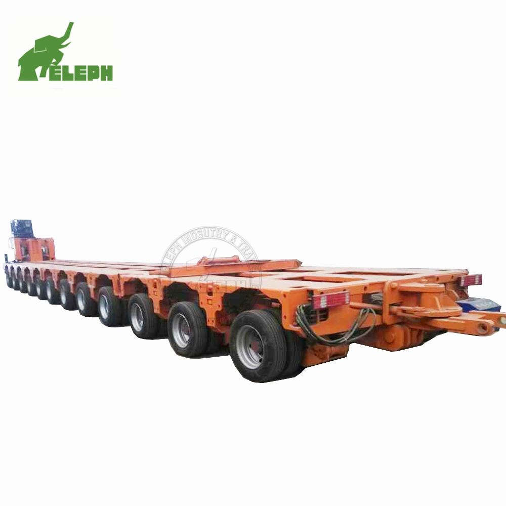 Heavy Duty Equipment Spmt Hydraulic Modular Semi Gooseneck Power Station Truck Trailer