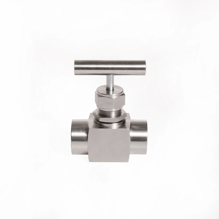 Stainless Steel SS316 1 Inch NPT or BSPT Female Thread Integral Forged Needle Valve 6000psi