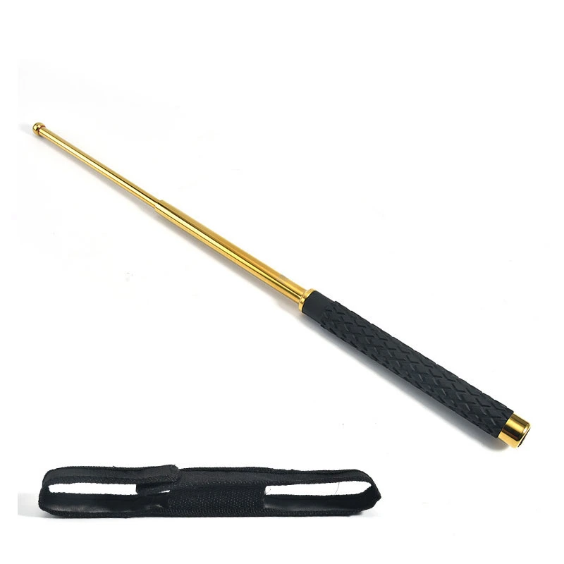 Police Supplies Outdoor Defense Batons Golden Rhombus