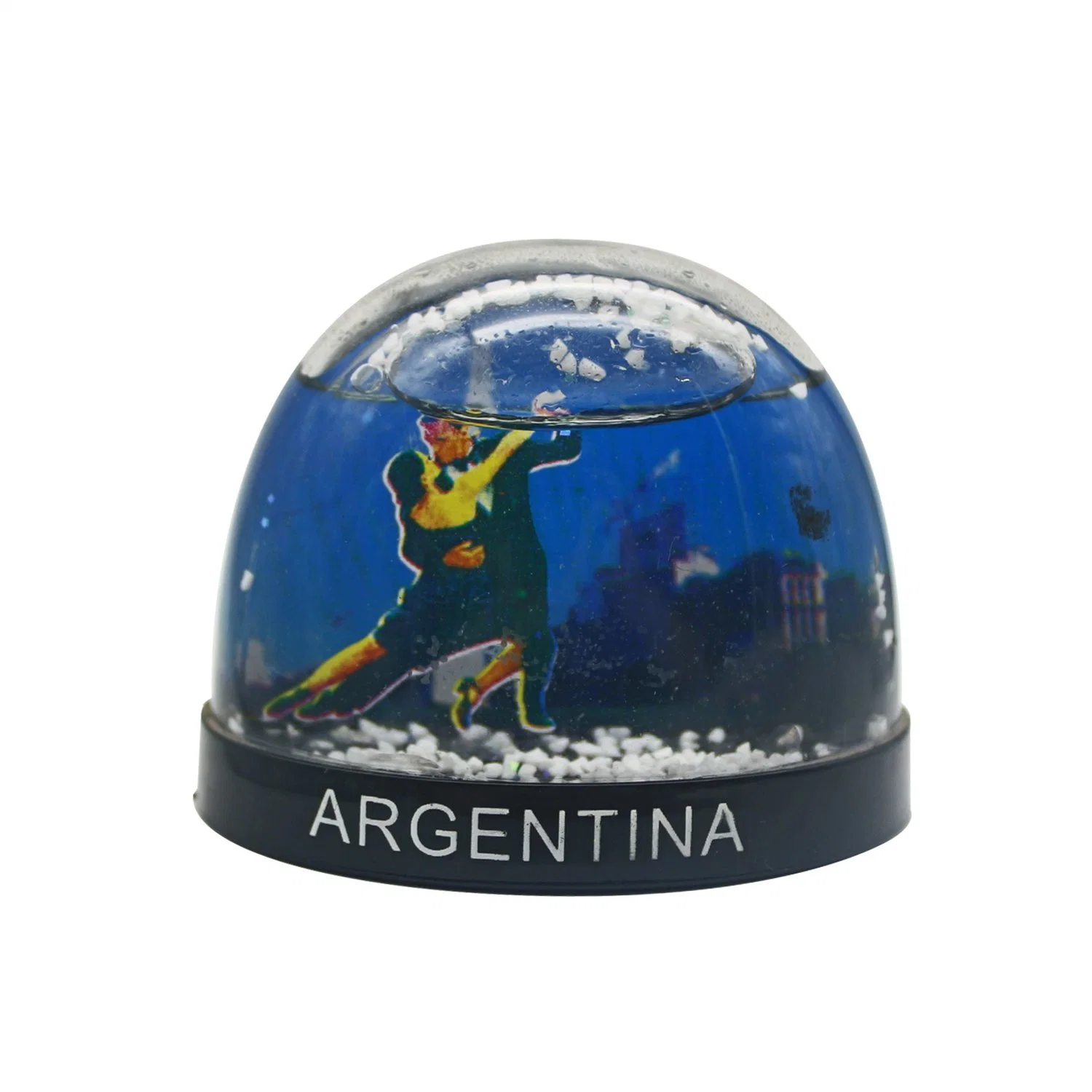 La decoración del hogar de agua de plástico de nieve Musical recuerdos Globe Bola de Nieve personalizadas con foto LED Insertar Globo de Nieve Nieve Dome