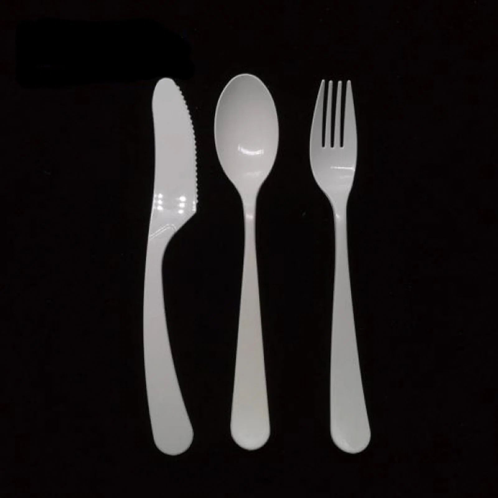 Compostable Cutlery Biodegradable PLA Disposable Plastic Tableware Sets Spoon Knife and Fork