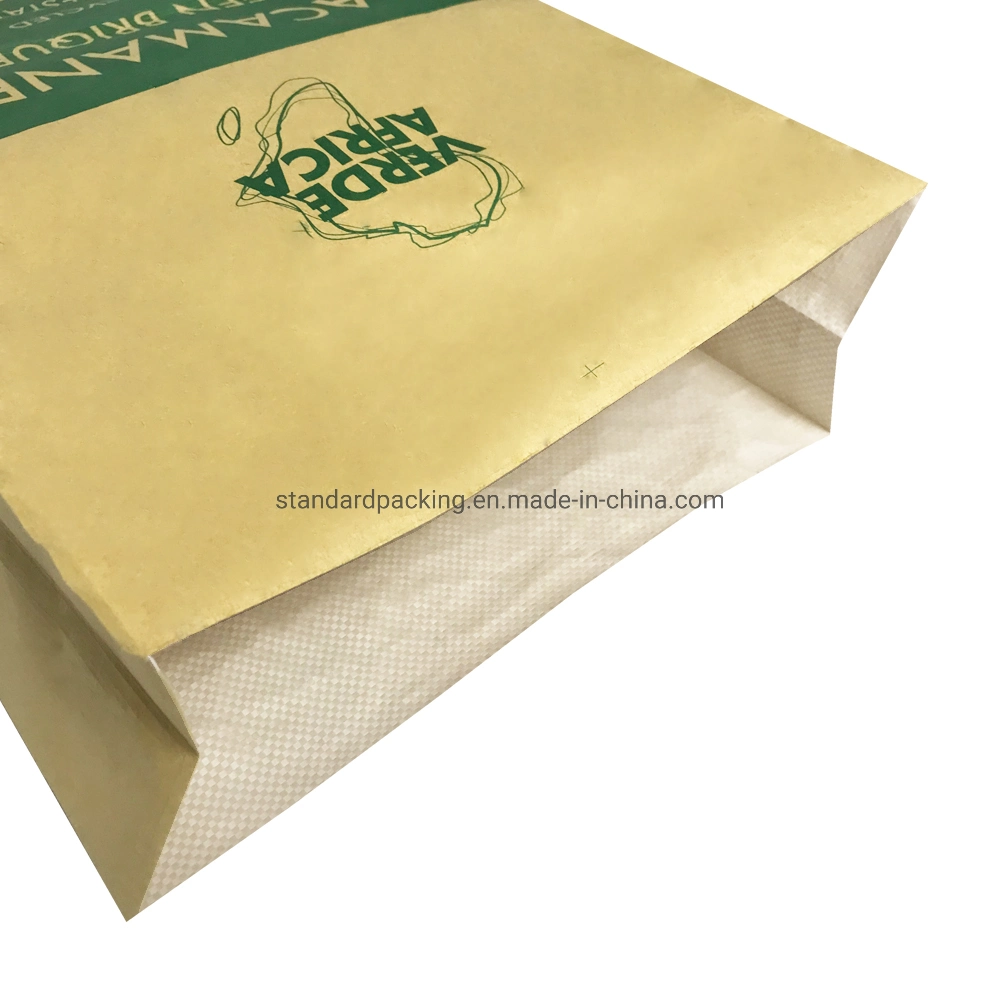 5kg de carbón de bambú barbacoa laminado bolsa de papel Kraft PP BARBACOA