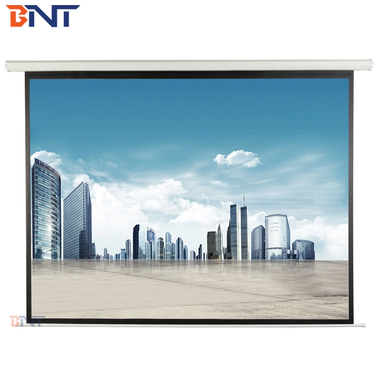 Bnt 100 Inch Projector Electric Screen with Super Quite Synchronous Motor