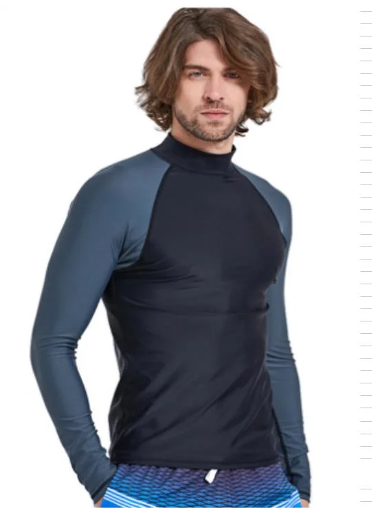 Men&prime; S Long and Short Sleeve Rashguard Top, Shirt for Surfing, Diving, Kayaking, Padding, Sup Boarding Outdoor Sports