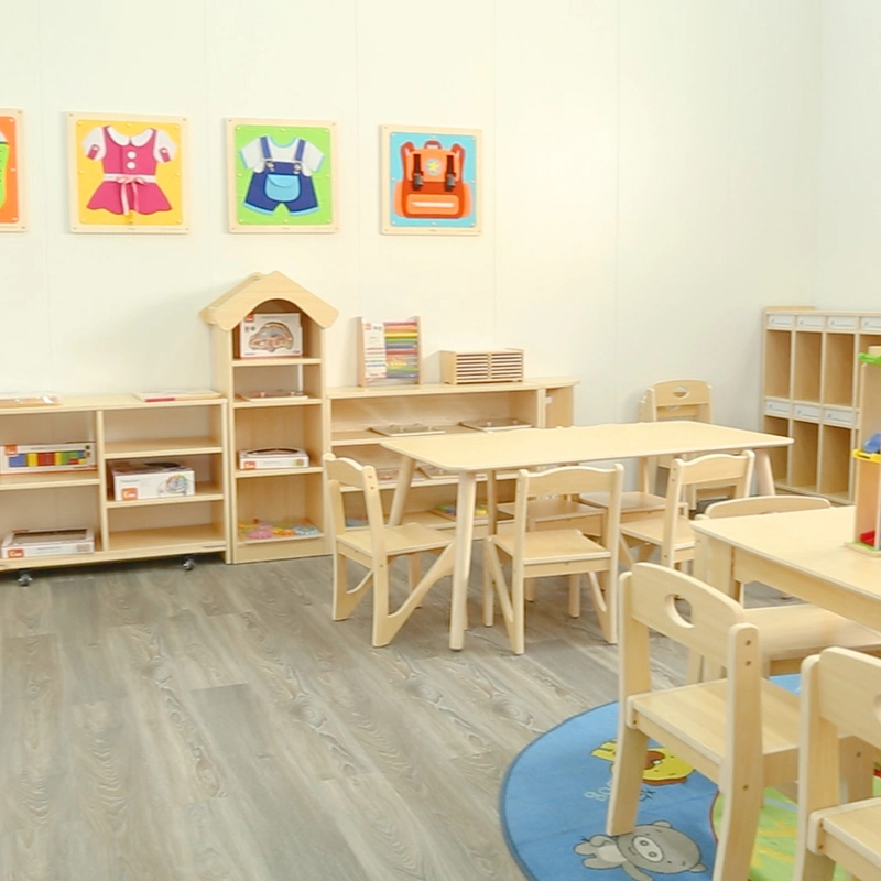 Wholesale/Supplier Original Factory Children Kindergarten Kids Cabinet Furniture,Baby Wood Furniture, Preschool Tables and Chairs,School Student Classroom Cabinet Furniture