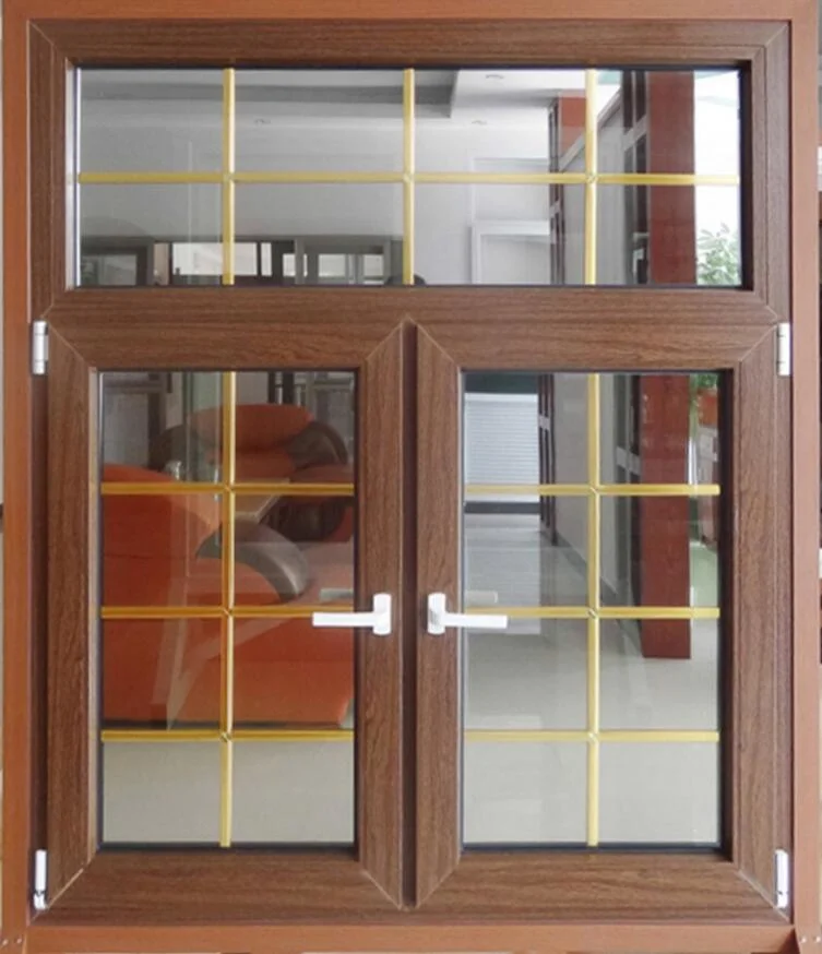 2023 Whole Sale Hurricane Impact 60 Series White Color Vinyl/Plastic/PVC Casement Glass Window