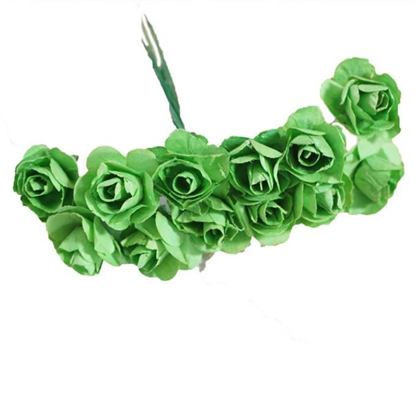 Artificial Flower Mini Cute Paper Rose Flower for Decoration