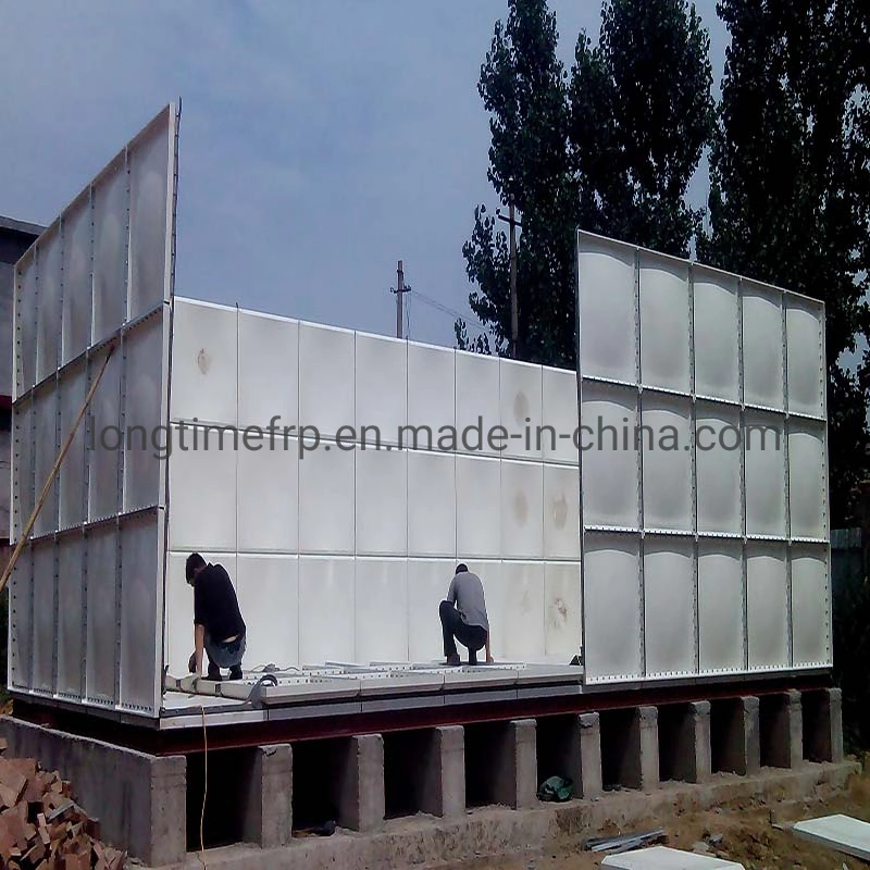 500m3 GRP Water Storage Tank SMC Fiberglass Reinforcement Plastic Sectional Water Tank