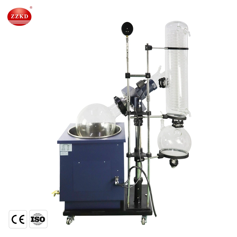 50L Lab Rotary Evaporator Price Hemp Oil Vacuum Distiller Equipment Vacuum Rotary Evaporator with Automatic Lifting Oil Water Heating Bath