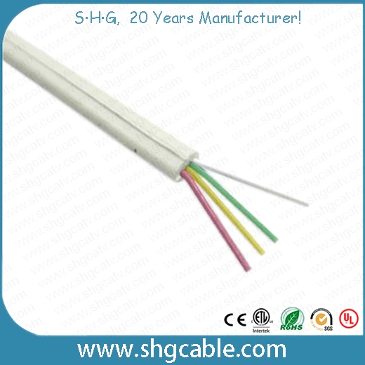 Flat 4 Cores Telephone Cable (TEC-4F)