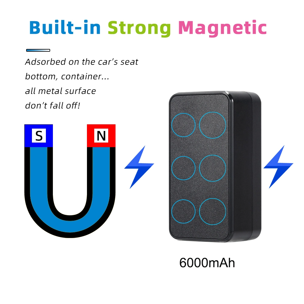 Resistente al agua de la Originales de fábrica de larga duración Super 4G inalámbrico para coche magnético Tracker GPS para vehículos activos de contenedores Y14