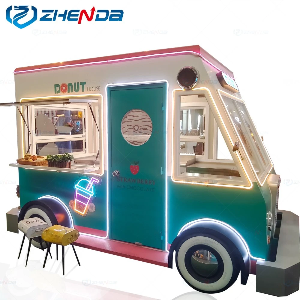 Customized Multifunctional Food Trailer/Coffee Food Truck with Baking Equipment/ Pizza Hamburger Camper Cart