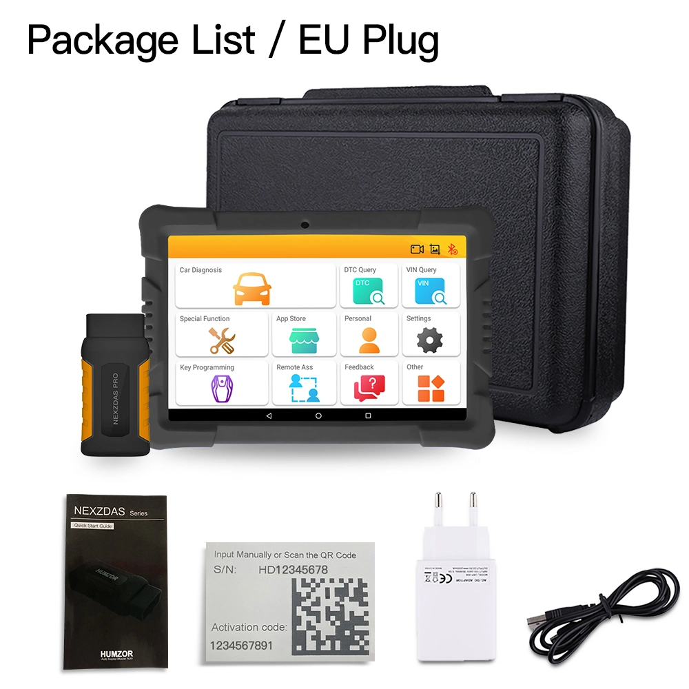 Hamzor 9.6 pouces Pad Programmeur de clés de système complet Outil de diagnostic auto OBD2