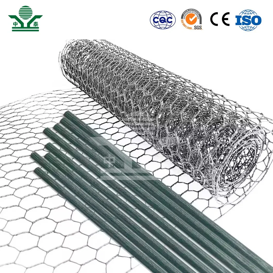 Zhongtai, galvanizado a eletrogicamente, Hexagonal wire Mesh China Fabricação 1 - Malha de arame de galinha de cobre de 1/4 polegadas usada para Netting de arame Cerca