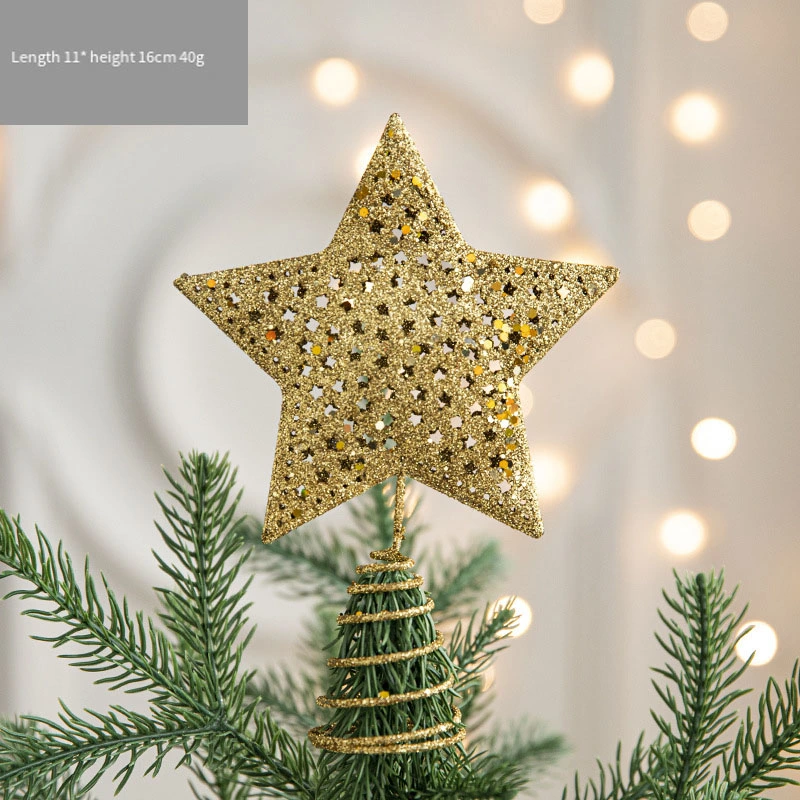 Creative Christmas Tree Accessories Star Christmas Tree Top Decoration Luxury