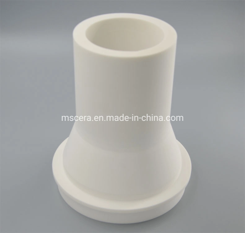 95% 99% Large Size Alumina Al2O3 Ceramic Flanged Tubes