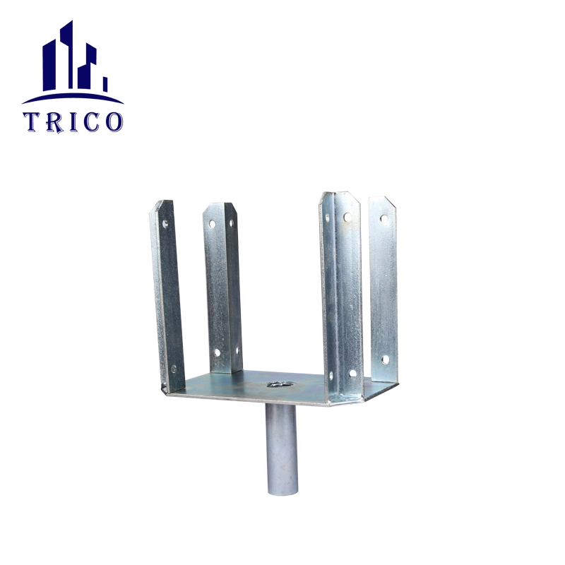 Galvanized Steel Shoring Prop Fork Head U Head Jack for Scaffolding Supporting Beam