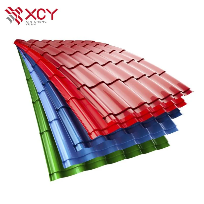 PPGI Galvanized Steel Coil Decorative Roofs Zinc Coated Color Steel Sheet Prepainted Corrugated Iron Roofing Sheet