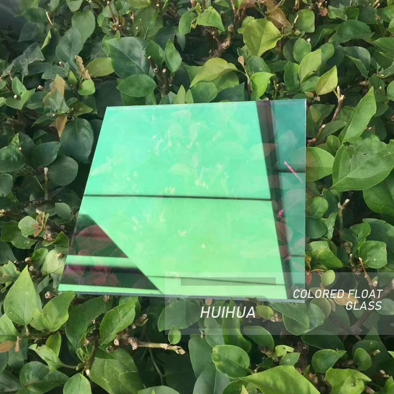 Decorative Commercial Building Green-Pink Dichroic Color Changing Laminated Toughened Float Glass Design