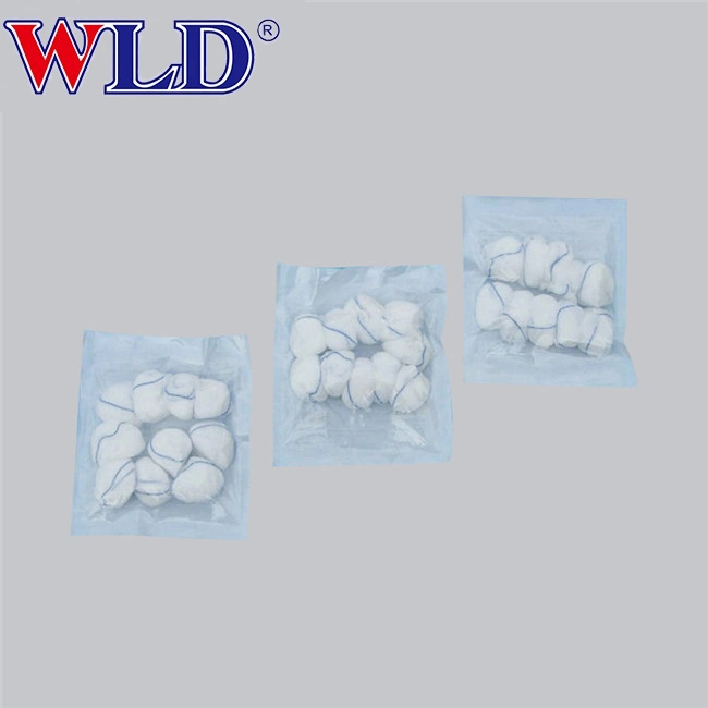 CE ISO13485 Medical Gauze Balls Sterilized Synthetic Absorbent Alcohol Balls