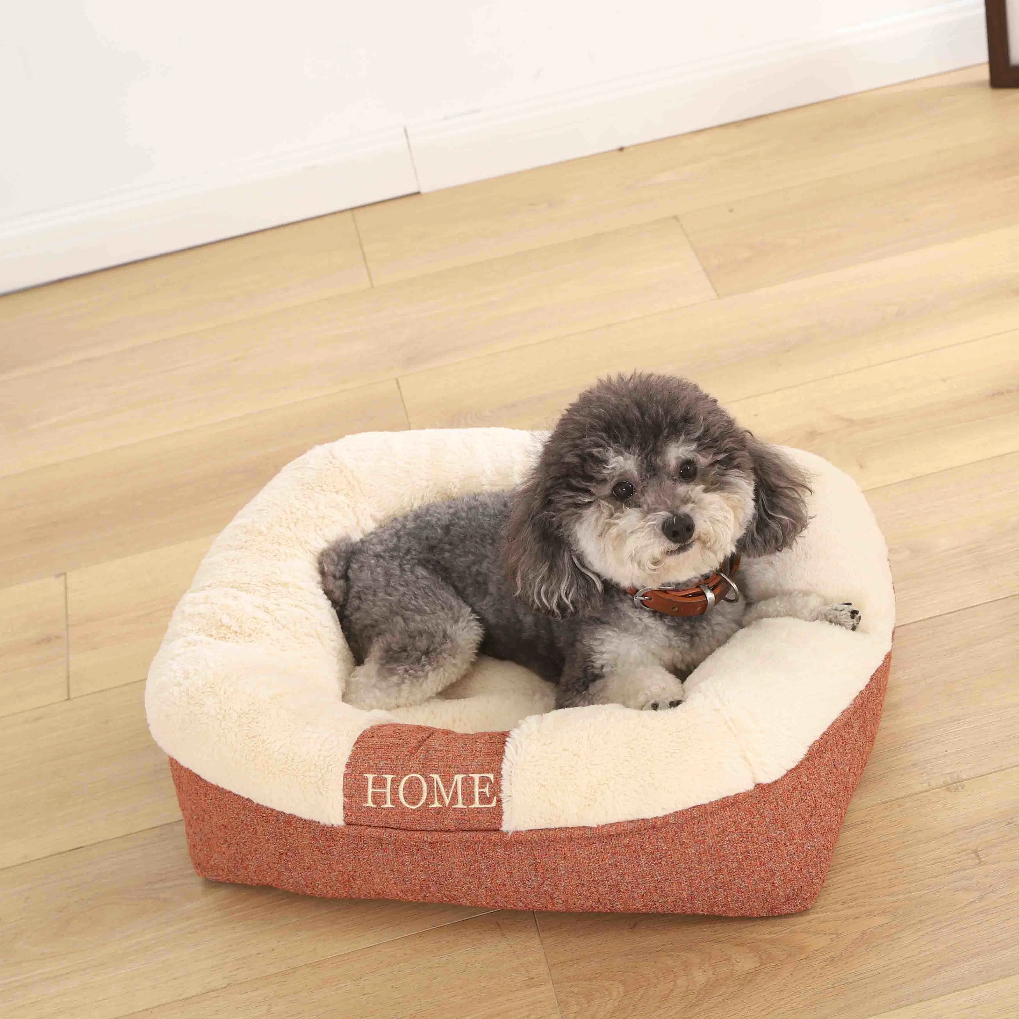 PP Cotton Polyester Cosy Life Pet Bed, سرير مريح للكلاب, Camas para Berro سرير دافئ ولعبة هادئة