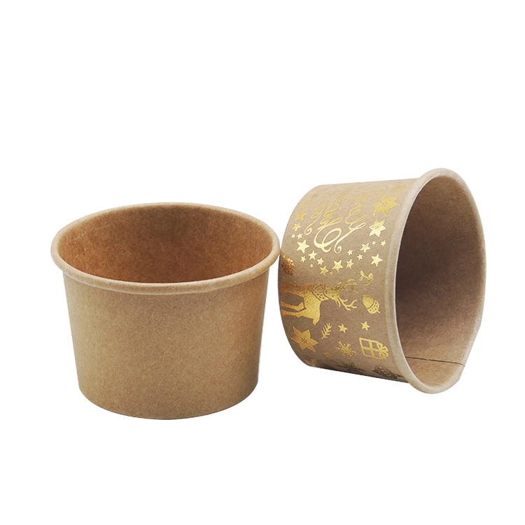 Paper Bowl for Ice Cream Ice Cream Paper Cup with Lids Paper Container for Ice Cream