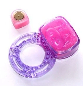 Hot Selling Vibrating Cock Ring with Button Cell