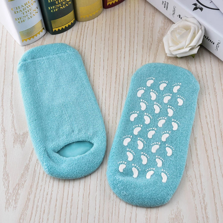 Moisturizing Gel Socks Soft Moisturizing Gel SPA Socks for Repairing and Softening Dry Cracked Feet Skins Gel Socks