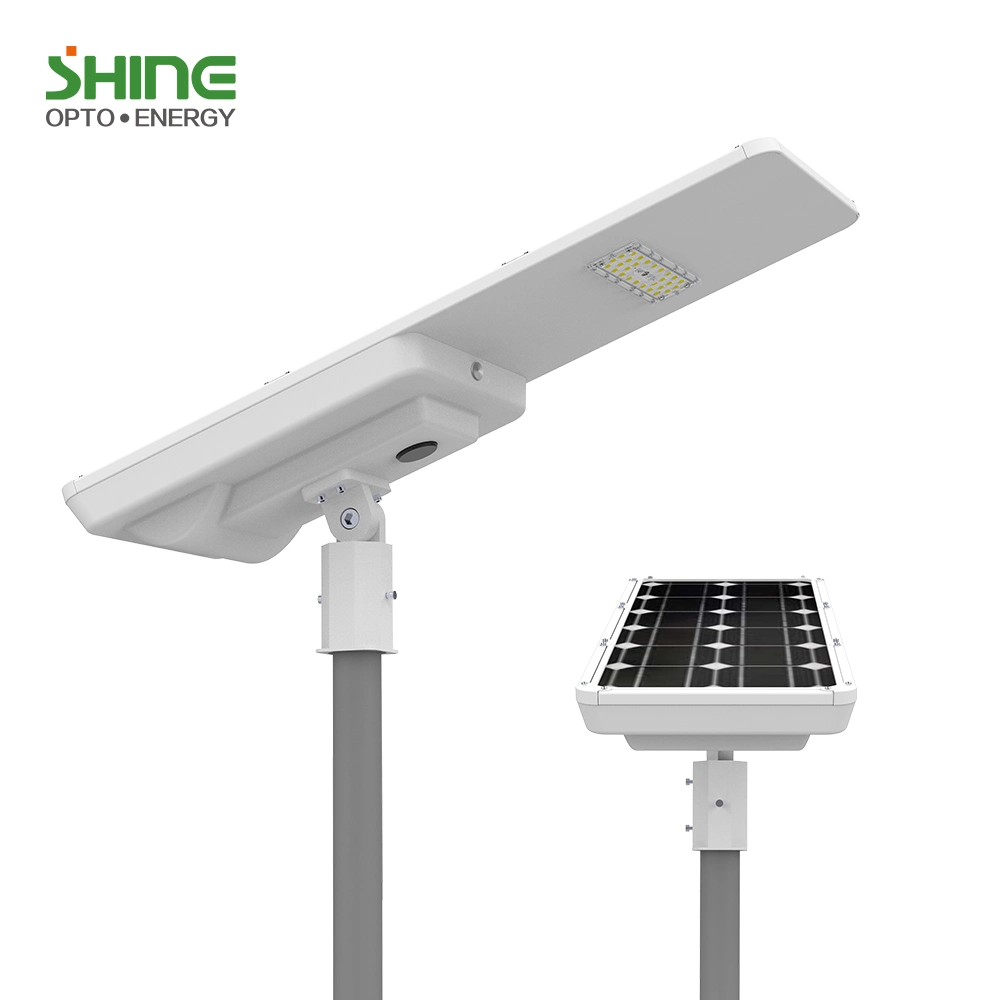 OEM Aluminium All in One Solar Street Light 30 W 40 W. Jardim de luz pública LED para rua integrado de 50 W, 80 W, 100 W. Luz com desconto Motionsensor para iluminação em estrada