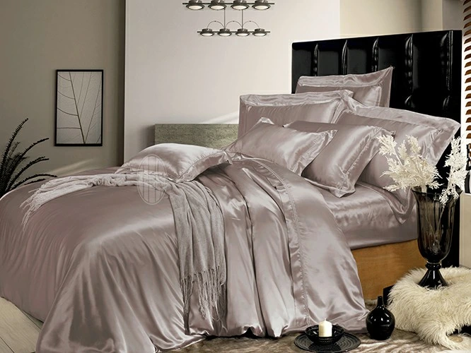 Taihu Snow Home Textile Oeko-Tex Quality Bed Sheet بسلاسة مجموعة من الأسرة الحريرية