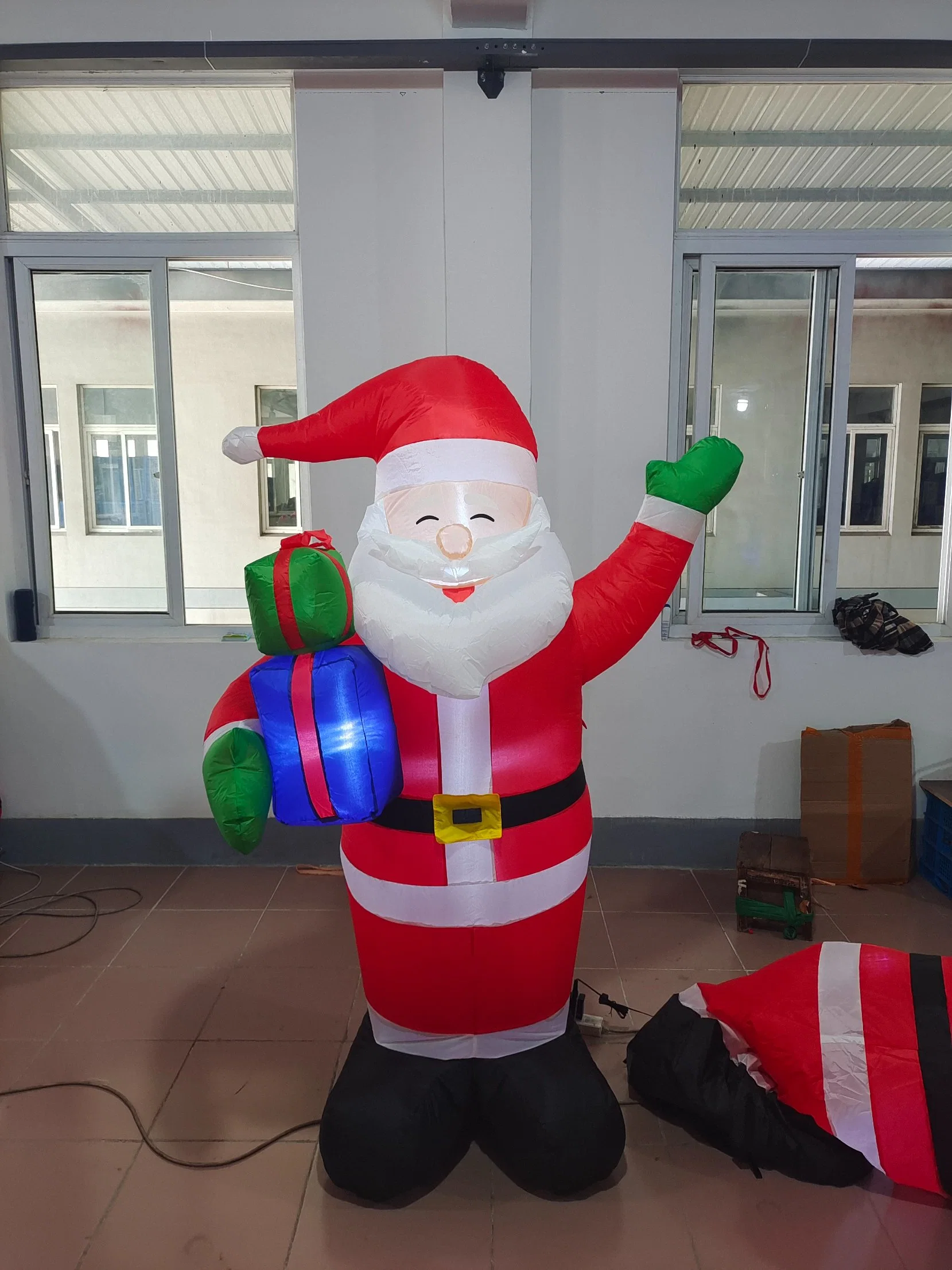 Classic Inflatable Santa with Presents for Home Christmas Decor.