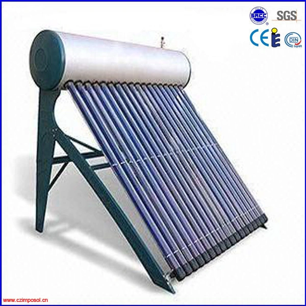 Ampliamente utilizado acero inoxidable calentador de agua solar no presuriza