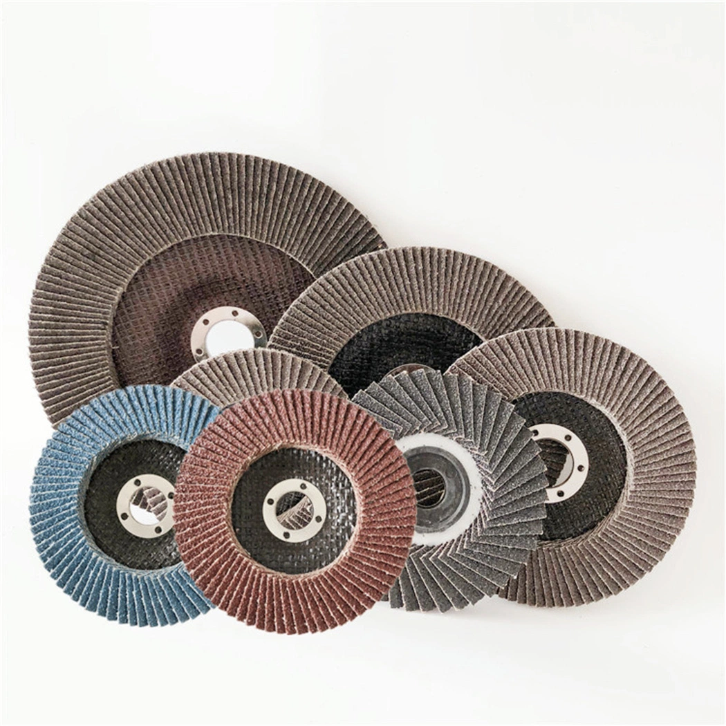 115mm Abrasive Sheet Aluminia Zironia Blue Flap Disc with High quality/High cost performance 