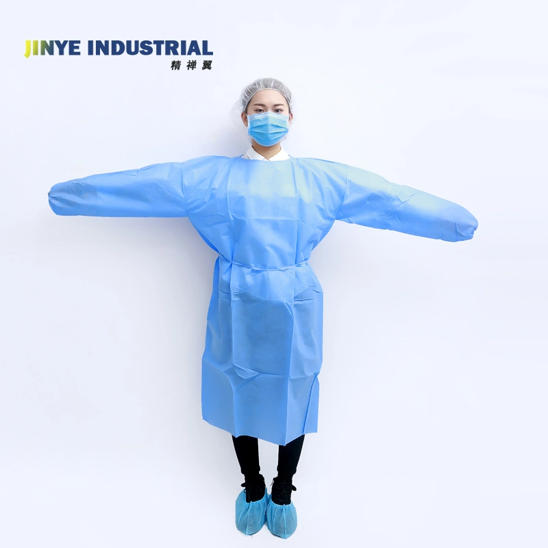 Disposable Operation Gown Surgical Gown with Knit Cuff, Non Woven Surgical Gown