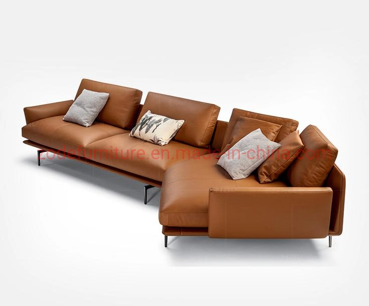 Zode Section Modern Sofa Set Furniture Sectionals Chesterfield Corner L Shaped Living Room PU Leather Sofa