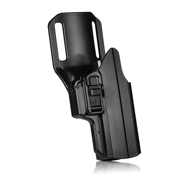 High quality/High cost performance Rigid Plastic Steel Ipsc Holster for Leg Belt and Belt GS110