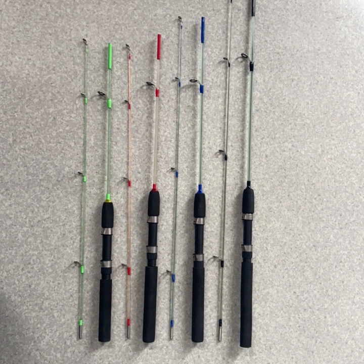 Solid Material, High quality/High cost performance  Fiberglass Rod, Transparent Add Line, Fishing Rod