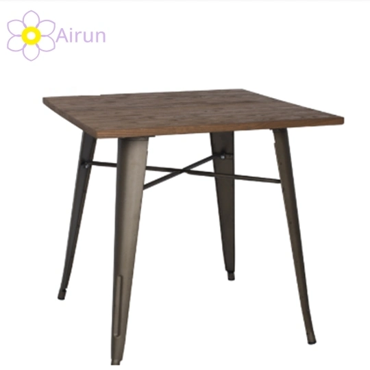 Wholesale/Supplier Dining Room Used Restaurant Vintage Industrial Metal Frame Dining Used Tables and Chairs for Restaurant