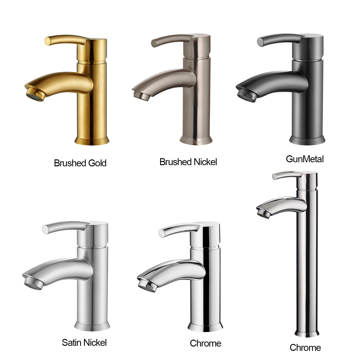 Single Handle Undermount Sink Mixer Tap Bathroom Basin Brass Faucet Classic Design