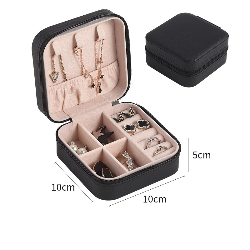 Luxury Portable PU Leather PVC Cardboard Jewelry Set Gift Packaging Box