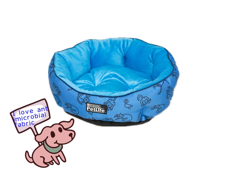 Удобные кровати собак ПЭТ-кровать ПЭТ с антибактериальным покрытием и ткани из хлопка Пэт питателя