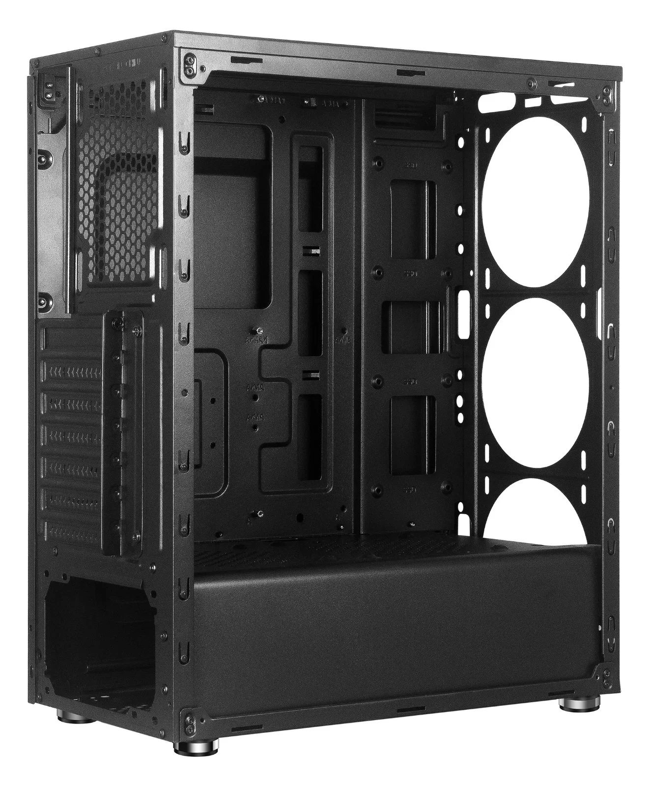 PC de juegos de ordenador de sobremesa ATX Gaming caso con una malla metálica