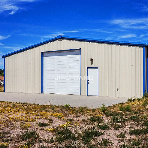 La construcción de acero de construcción metálica de Hangar Taller galpón de la planta prefabricados Almacén